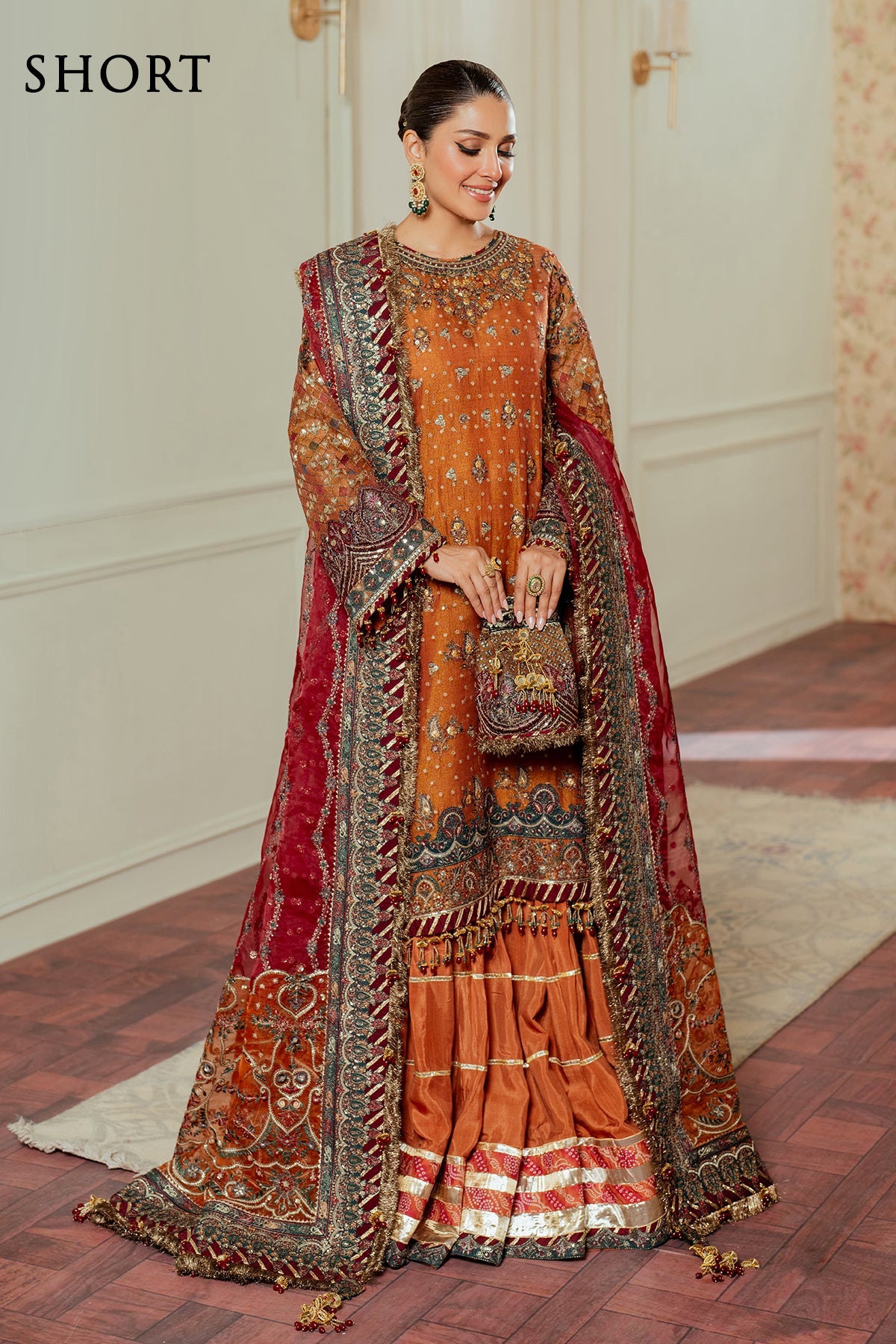 Baroque Un Stitched Collection 25 - Embroidered Net CH13-01 - Image 3