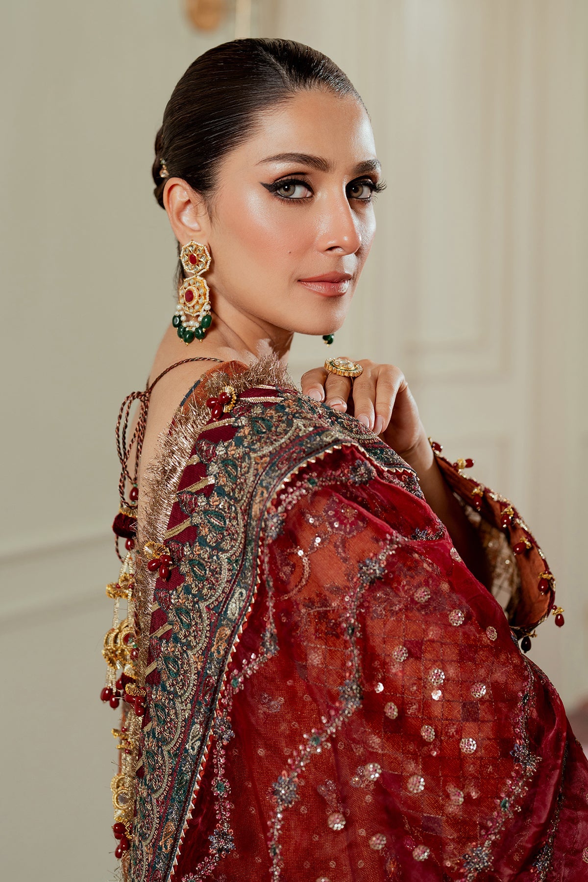 Baroque Un Stitched Collection 25 - Embroidered Net CH13-01 - Image 5