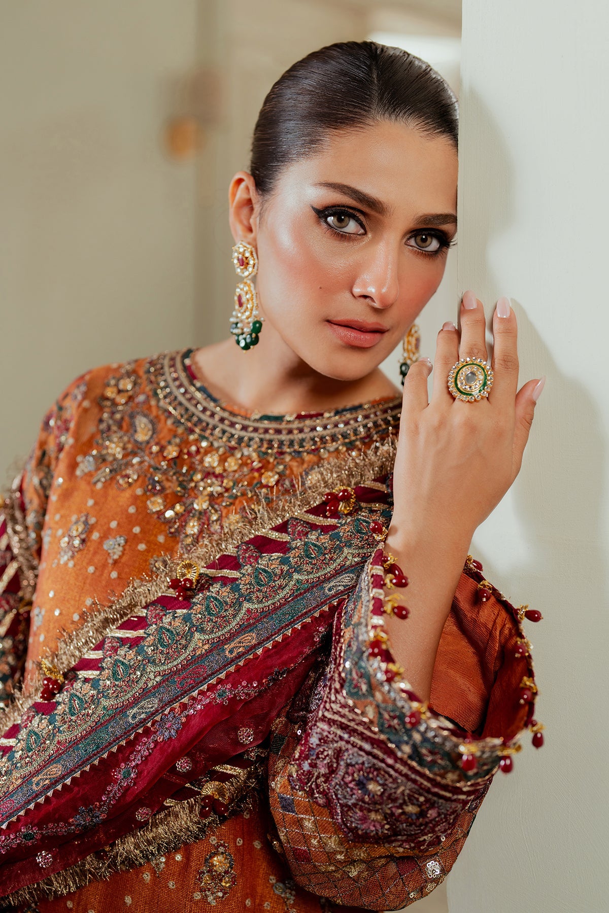 Baroque Un Stitched Collection 25 - Embroidered Net CH13-01 - Image 10