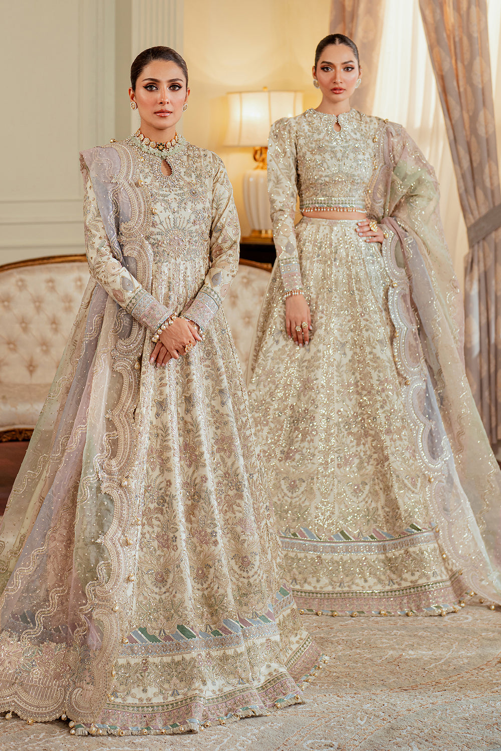 Baroque Chantelle Un Stitched Collection 25 - Embroidered Net CH13-06
