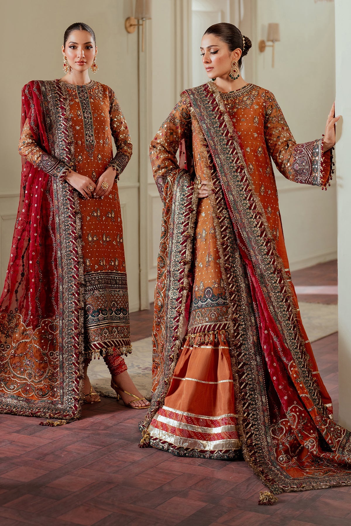 Baroque Un Stitched Collection 25 - Embroidered Net CH13-01