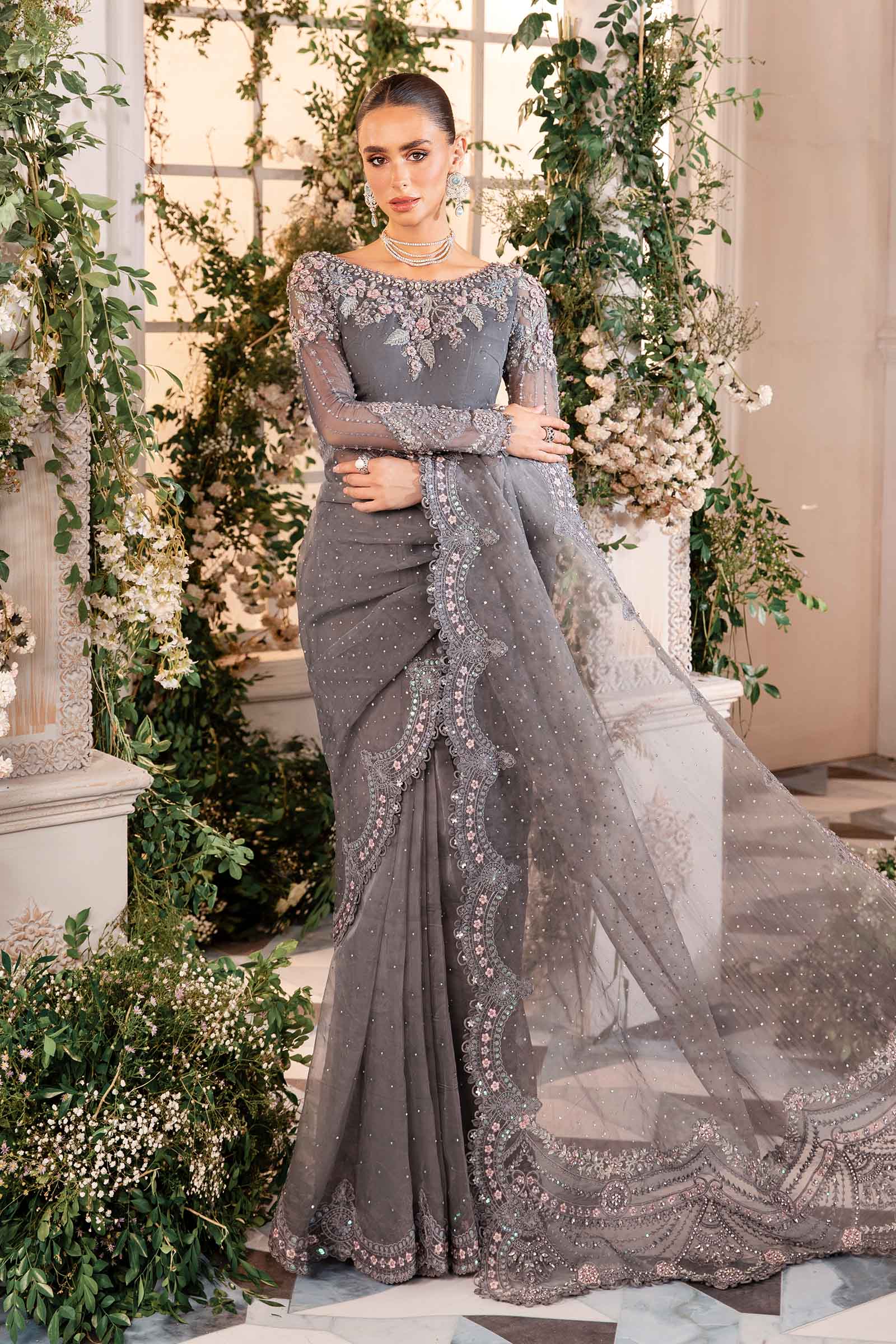 Maria B Unstitched Embroidered Collection 25 | WE-02-24