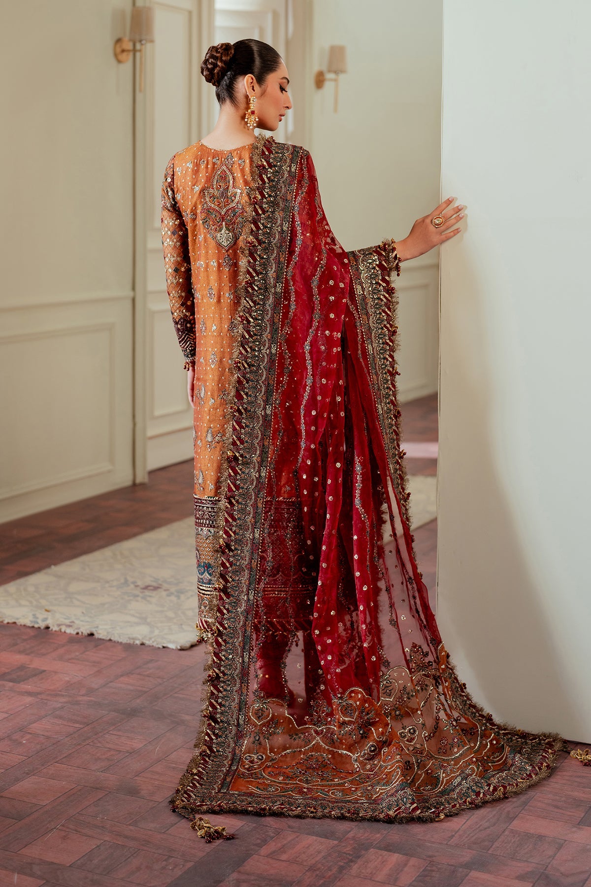 Baroque Un Stitched Collection 25 - Embroidered Net CH13-01 - Image 20