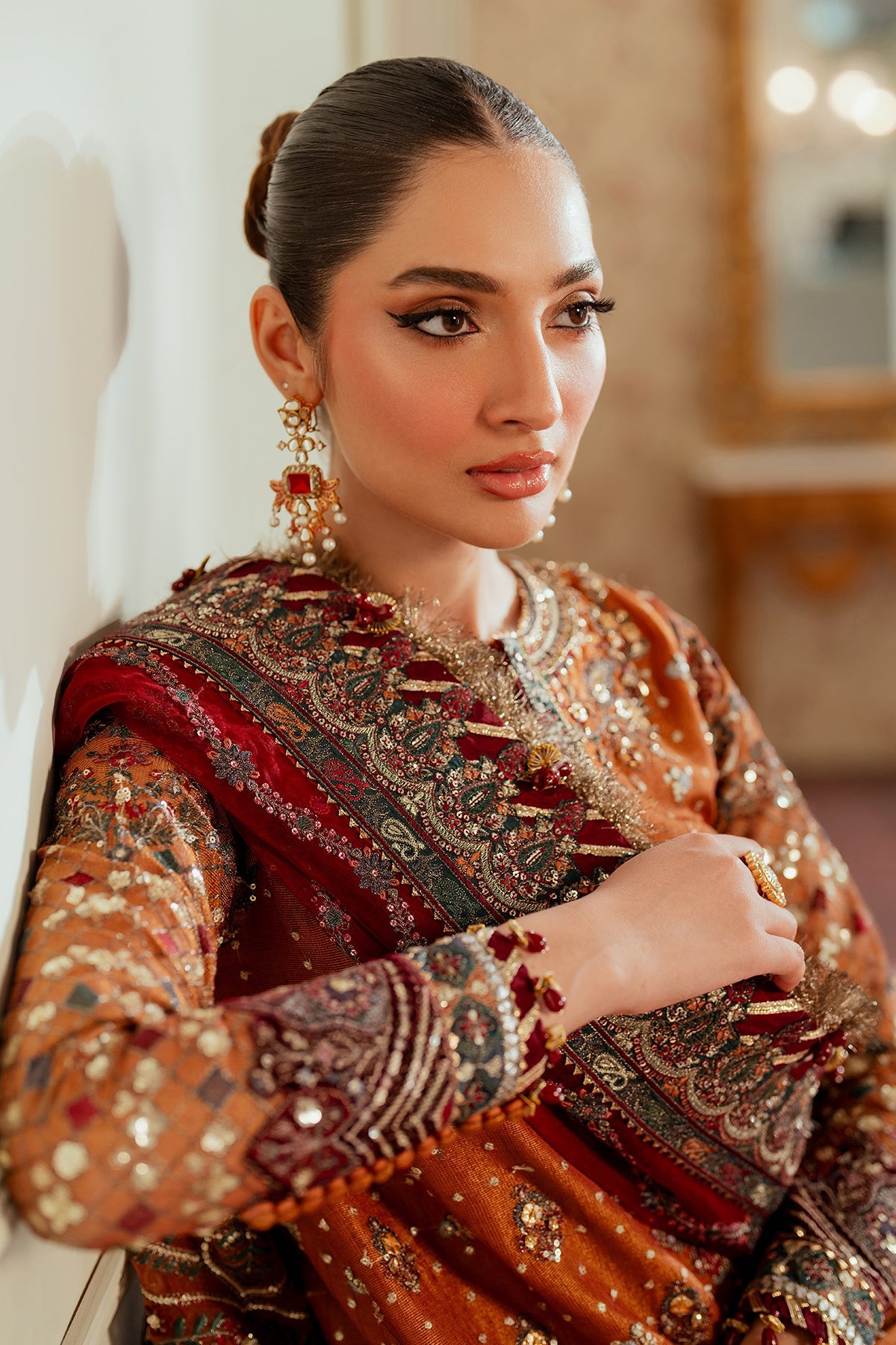 Baroque Un Stitched Collection 25 - Embroidered Net CH13-01 - Image 24