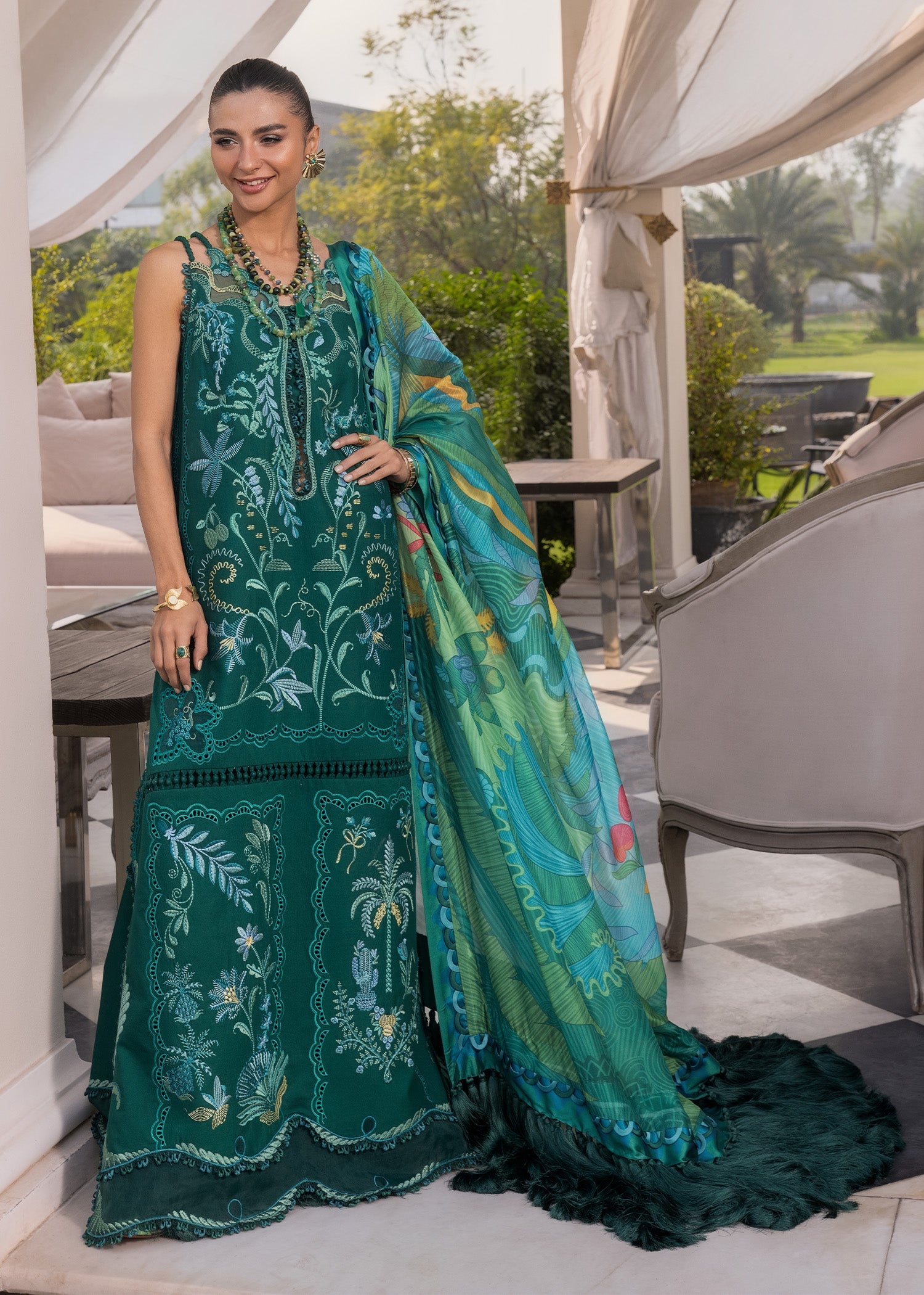 CRIMSON LUXURY LAWN COLLECTION 2026-D-3B-BEAUTY IN BLOOMS - Image 2
