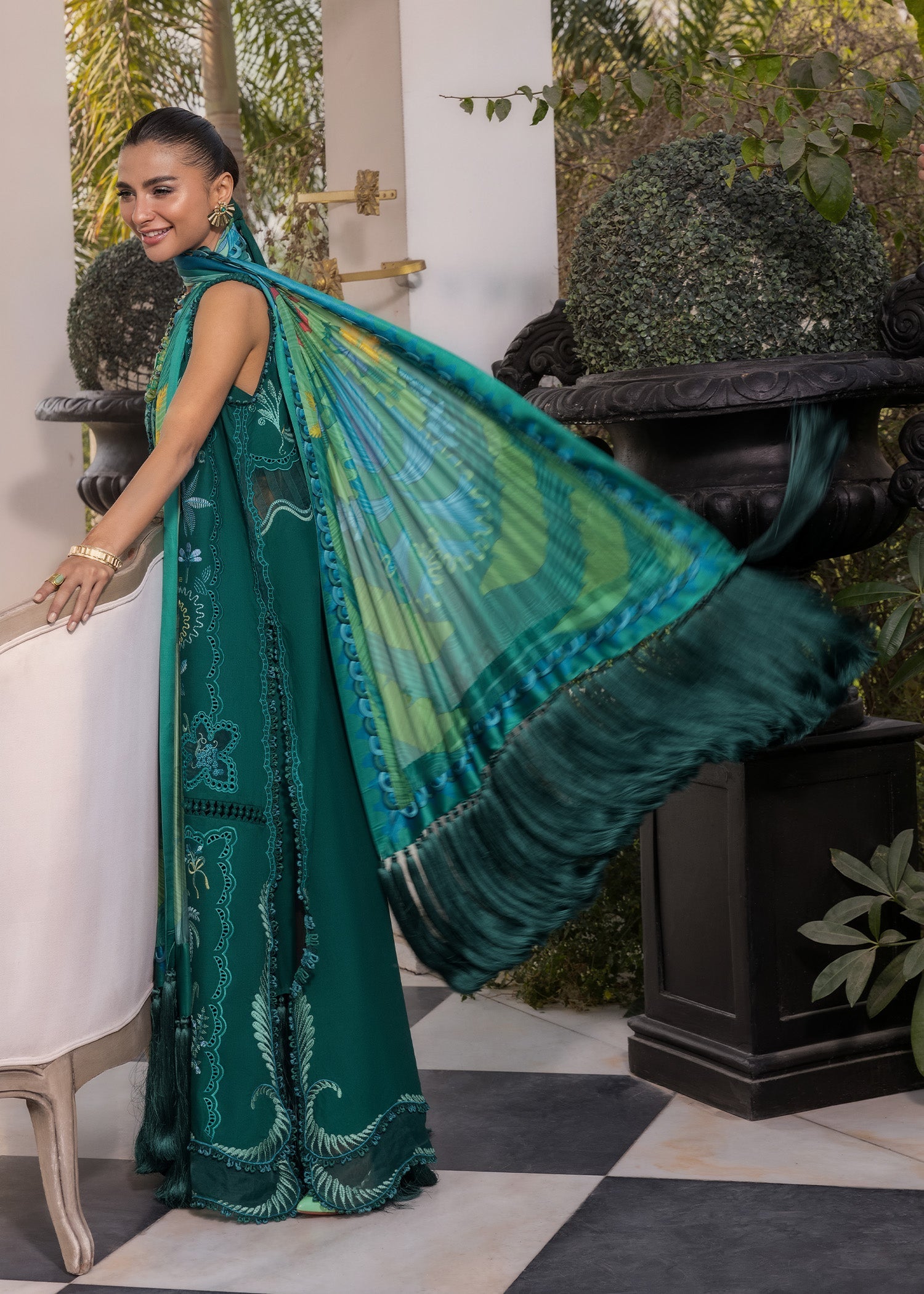 CRIMSON LUXURY LAWN COLLECTION 2026-D-3B-BEAUTY IN BLOOMS - Image 3