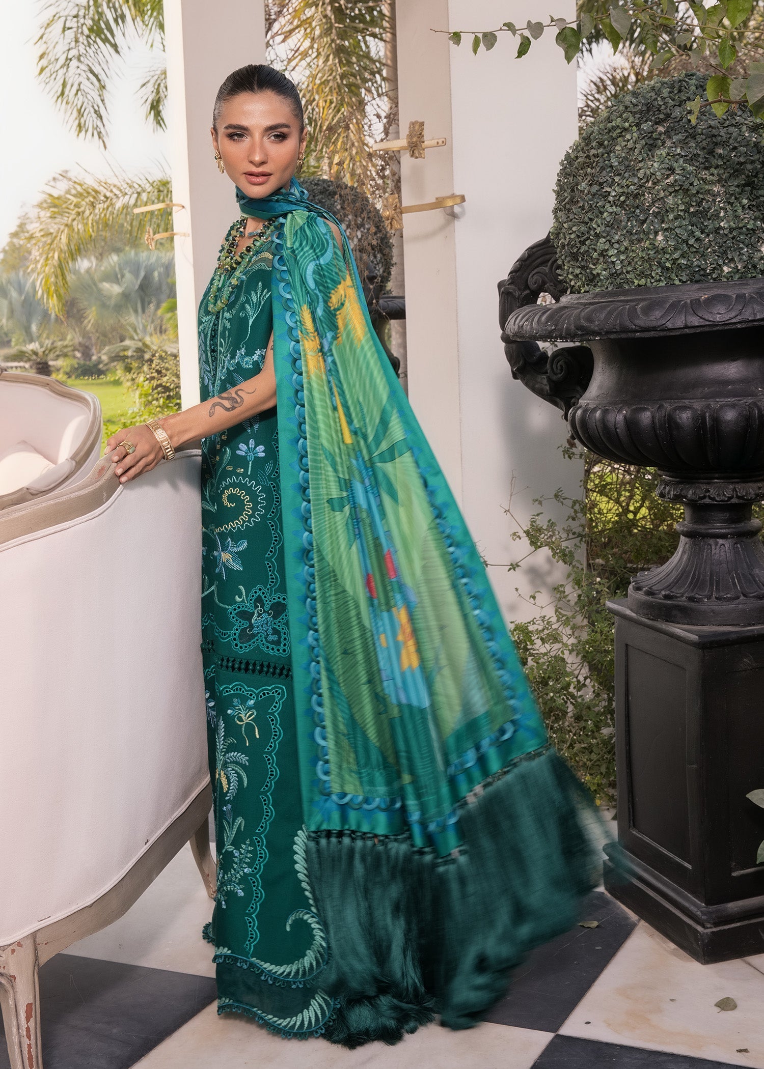 CRIMSON LUXURY LAWN COLLECTION 2026-D-3B-BEAUTY IN BLOOMS - Image 5