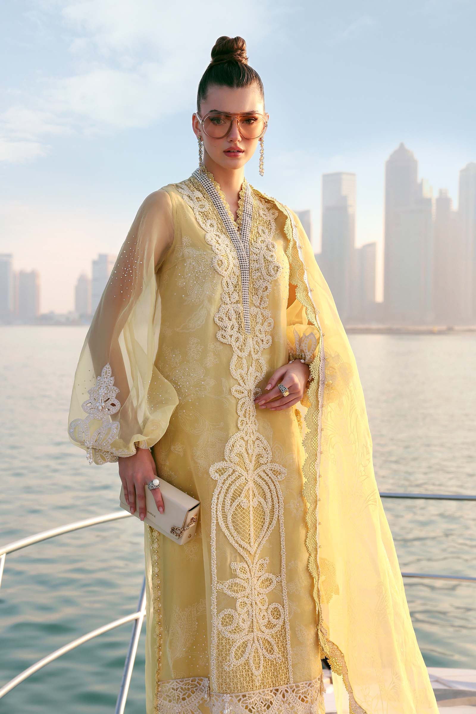 MARIA B LUXURY LAWN UN STITCHED COLLECTION 26 - D-2604-A - Image 3