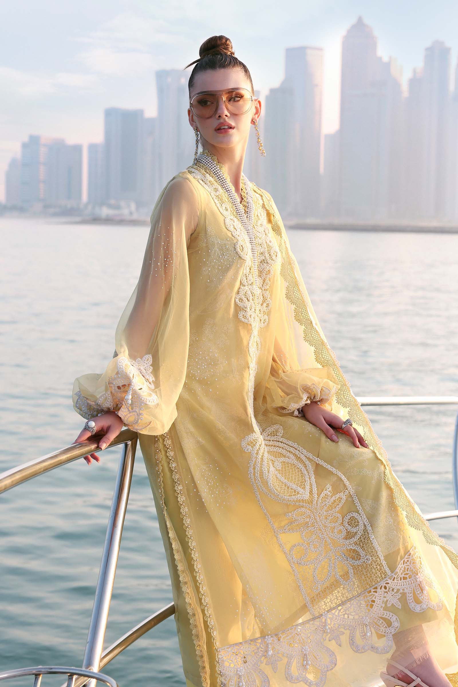 MARIA B LUXURY LAWN UN STITCHED COLLECTION 26 - D-2604-A - Image 4