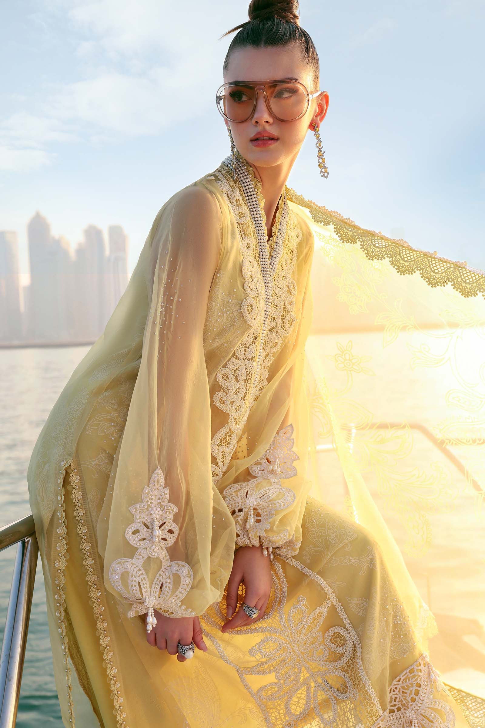 MARIA B LUXURY LAWN UN STITCHED COLLECTION 26 - D-2604-A - Image 5