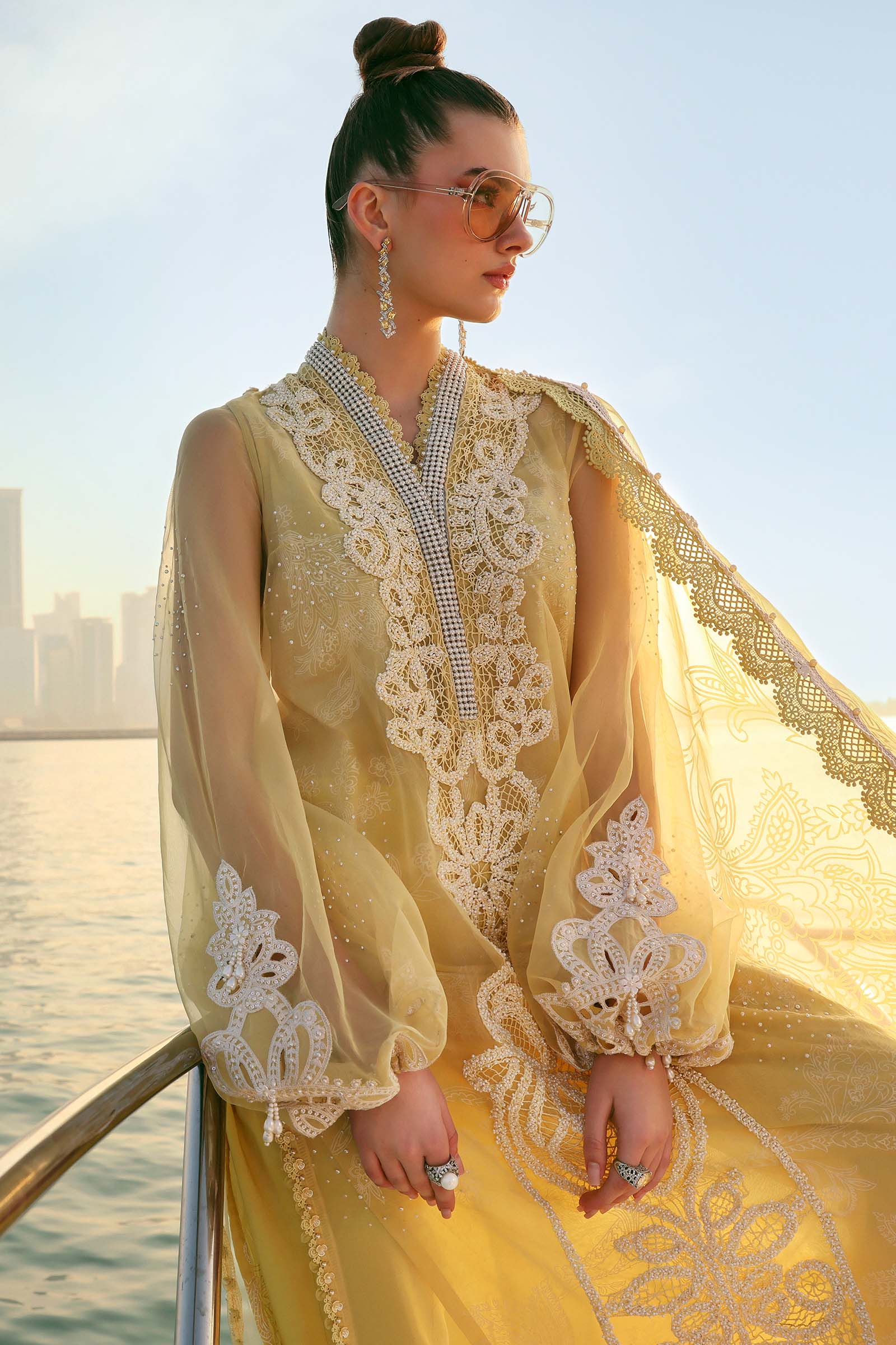 MARIA B LUXURY LAWN UN STITCHED COLLECTION 26 - D-2604-A - Image 6