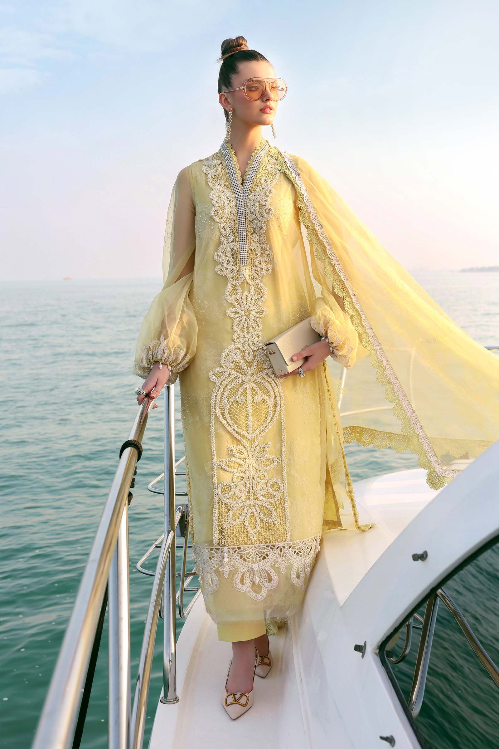 MARIA B LUXURY LAWN UN STITCHED COLLECTION 26 - D-2604-A