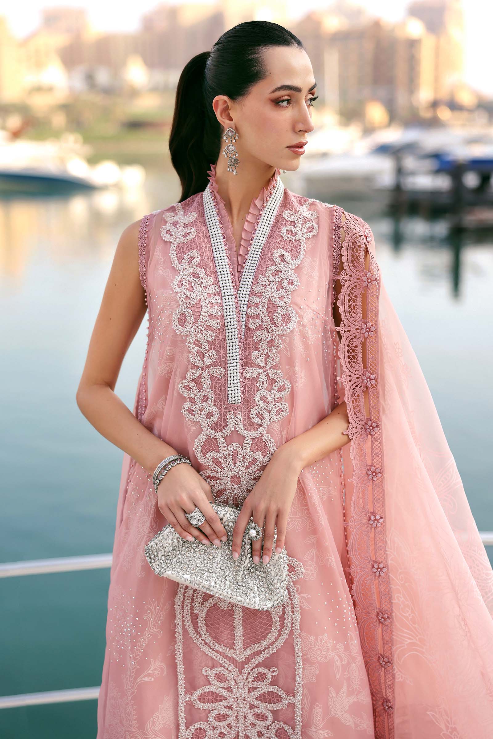 MARIA B LUXURY LAWN UN STITCHED COLLECTION 26 - D-2604-B - Image 2