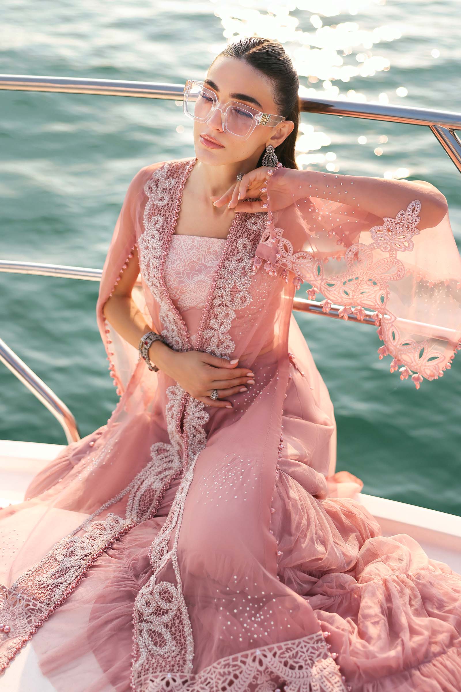 MARIA B LUXURY LAWN UN STITCHED COLLECTION 26 - D-2604-B - Image 5