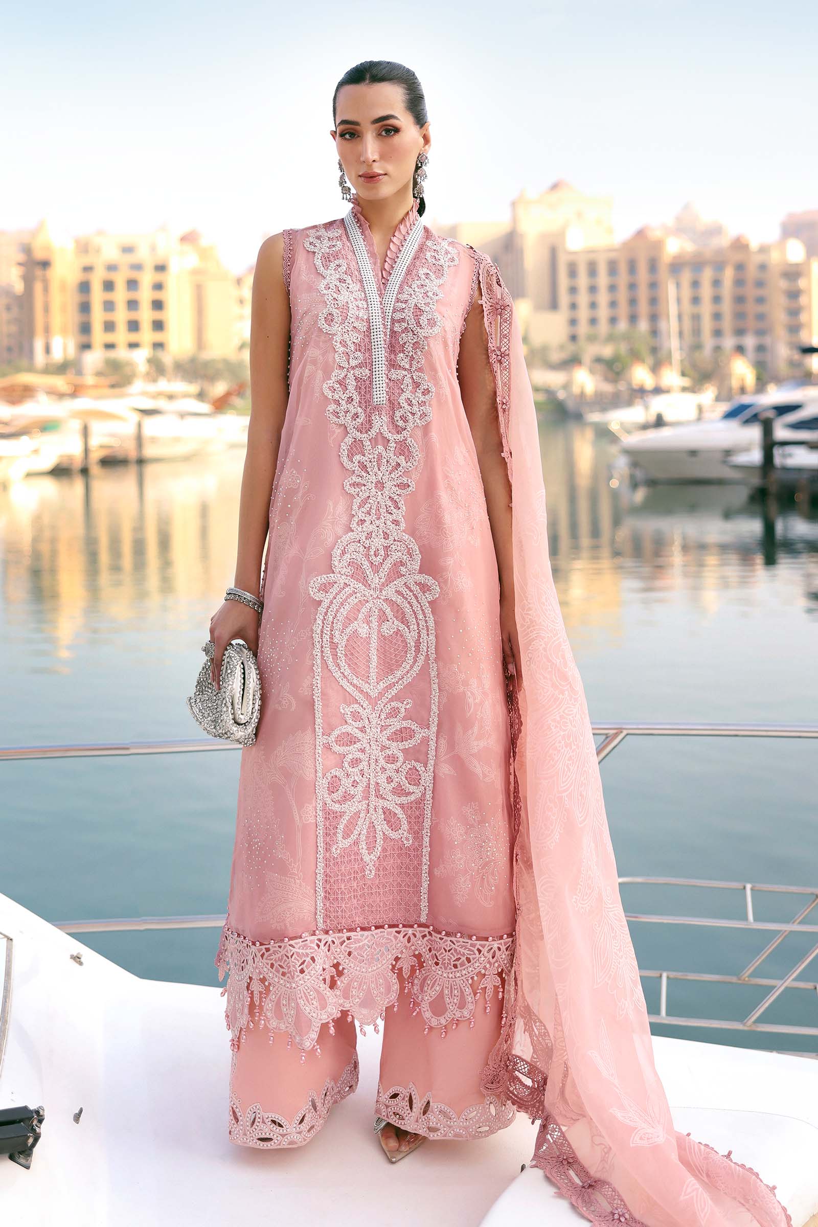 MARIA B LUXURY LAWN UN STITCHED COLLECTION 26 - D-2604-B