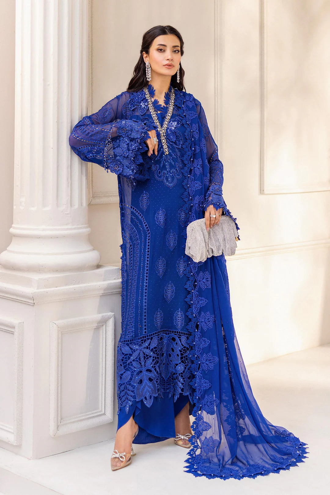 MARIA.B EMBROIDERED CHIFFON UN STITCHED COLLECTION 25 MPC-D3-25