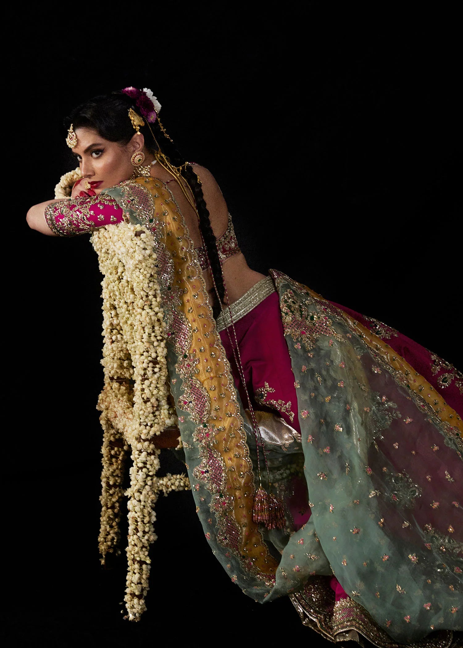 HUSSAIN REHAR UN STITCHED COLLECTION 25 - LAAL - Image 6