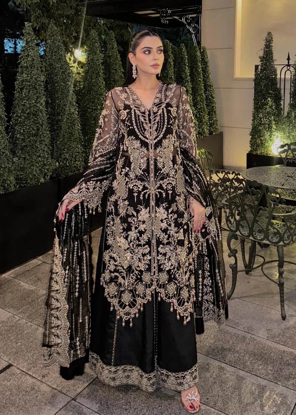 KANWAL MALIK FESTIVE UN STITCHED - HURIYA - Image 2