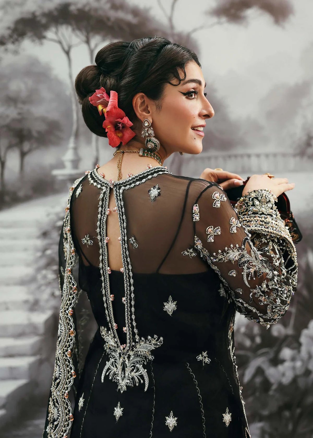 KANWAL MALIK FESTIVE UN STITCHED - HURIYA - Image 6