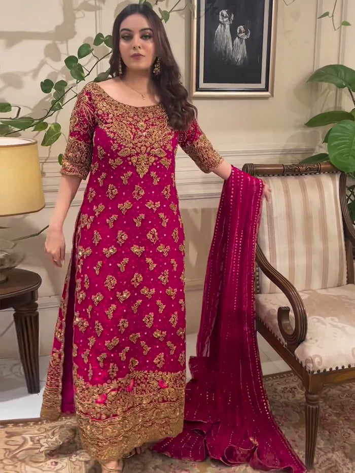 HARIS SHAKEEL UN STITCHED COLLECTION 25 - FAUSHIA HS-04 - Image 2