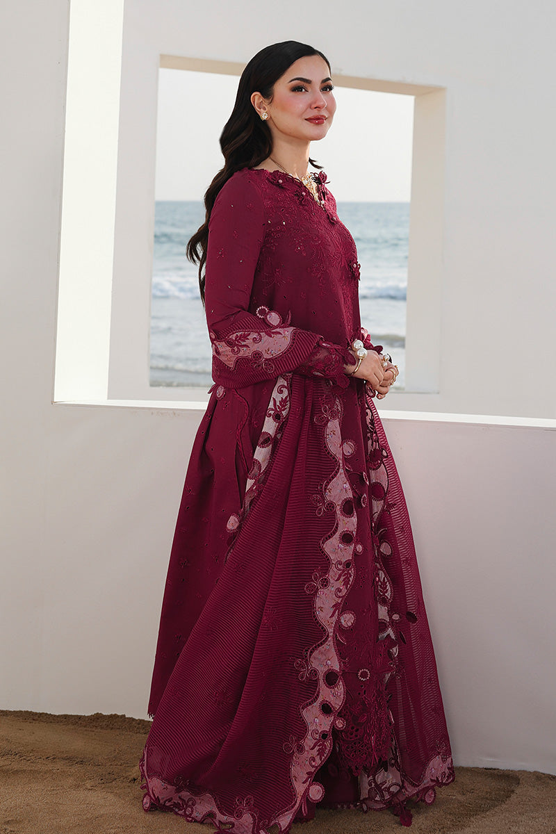 QALAMKAR SAHIL LUXURY LAWN UN STITCHED COLLECTION 26 - NELAM SA-14 - Image 2