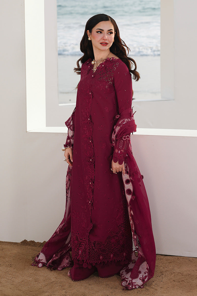 QALAMKAR SAHIL LUXURY LAWN UN STITCHED COLLECTION 26 - NELAM SA-14 - Image 4