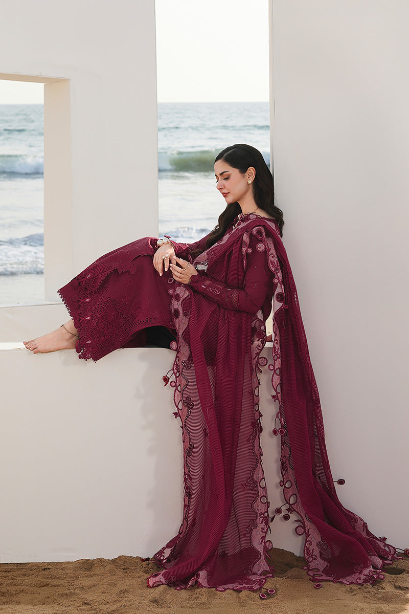 QALAMKAR SAHIL LUXURY LAWN UN STITCHED COLLECTION 26 - NELAM SA-14 - Image 6