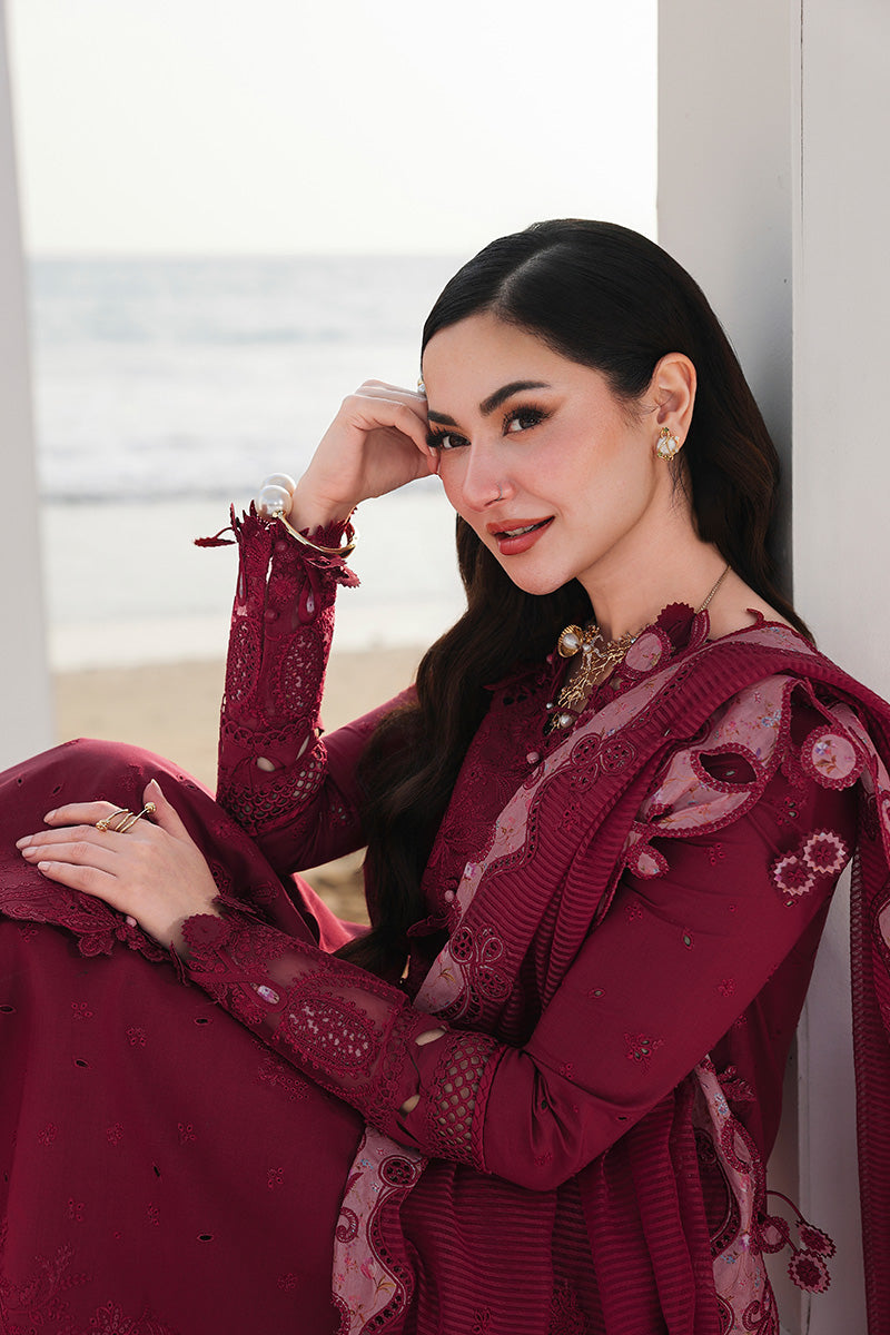 QALAMKAR SAHIL LUXURY LAWN UN STITCHED COLLECTION 26 - NELAM SA-14 - Image 7
