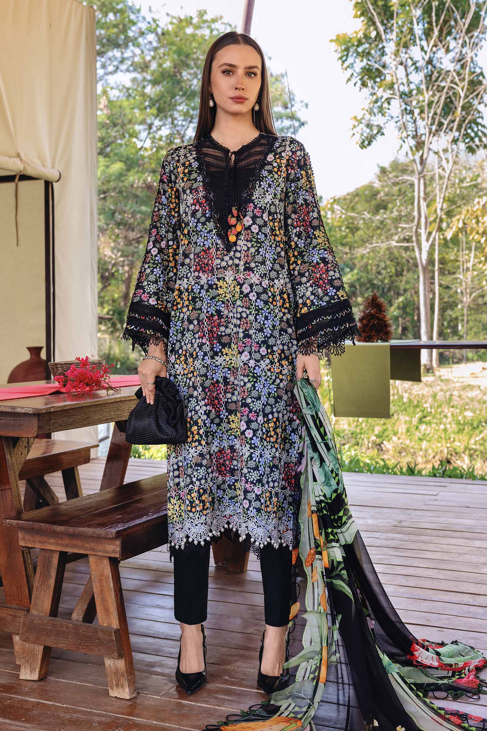 MARIA B MPRINTS LAWN UN STITCHED COLLECTION 26 - MPT-2914-B