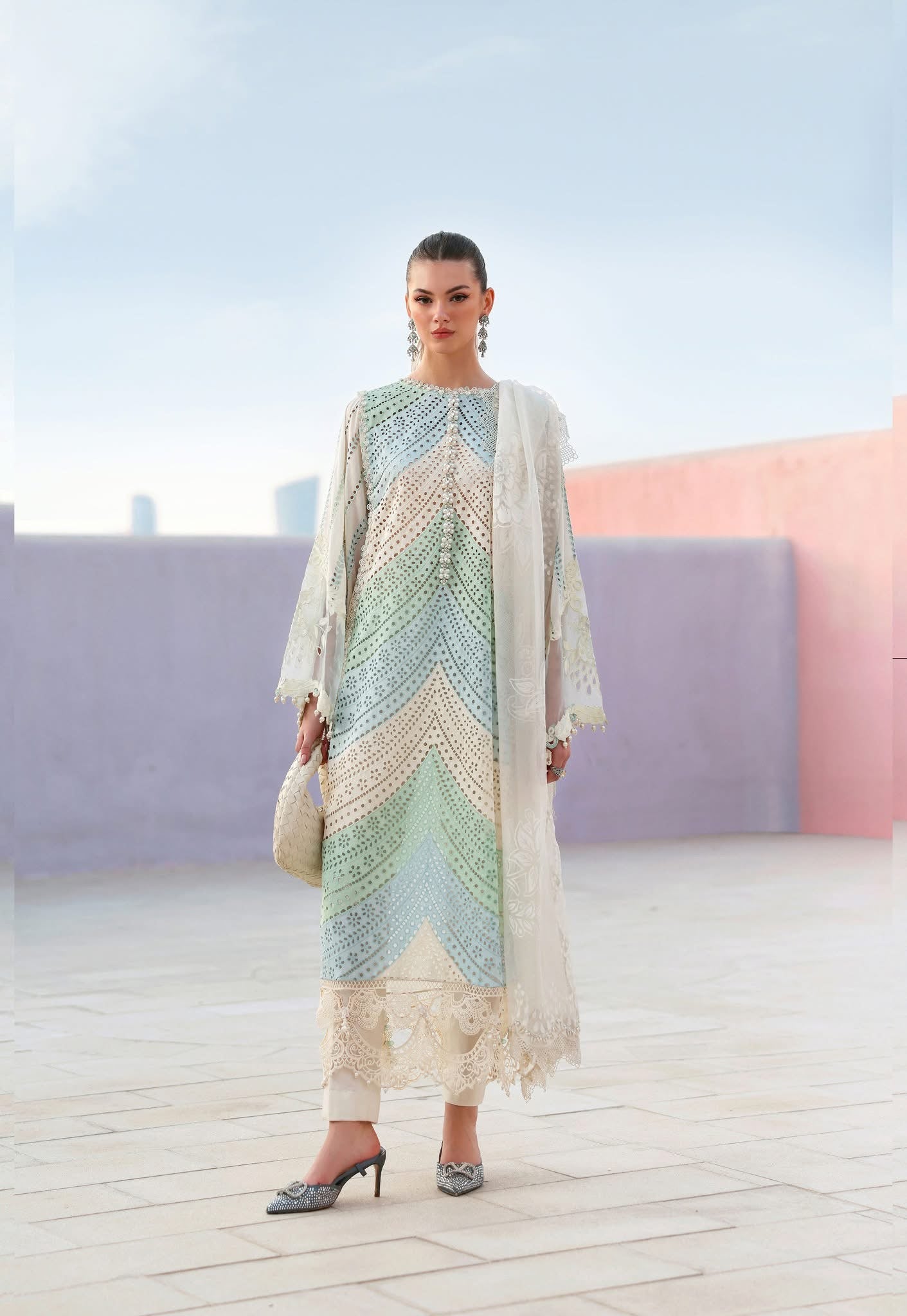 MARIA B LUXURY LAWN UN STITCHED COLLECTION 26 - D-2612-A